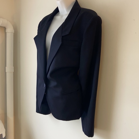 VENICE TAILORS black blazer suit jacket size medium - Picture 2 of 5